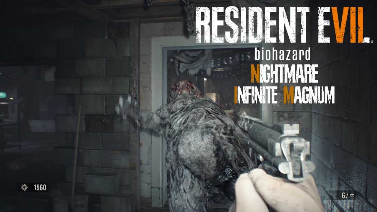 RE7: Nightmare DLC - Infinite Magnum Only in Night Terror Full Gameplay