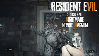 RE7: Nightmare DLC - Infinite Magnum Only in Night Terror Full Gameplay