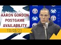 Nuggets Postgame Availability: Aaron Gordon (10/08/2021)