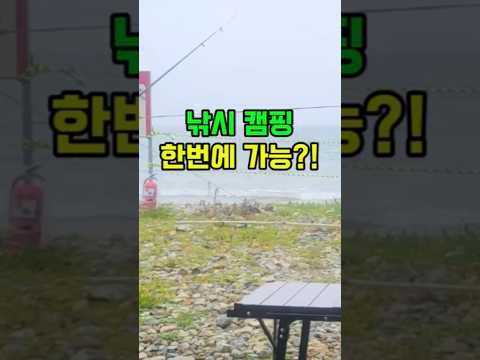 낚시도 하고 캠핑도 하고 #바다 #낚시 #캠핑