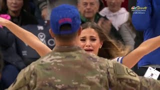 Philadelphia 76ers dancer surprised by boyfriend in military homecoming | ESPN Philadelphia 76ers dancer surprised by boyfriend in military homecoming | ESPN