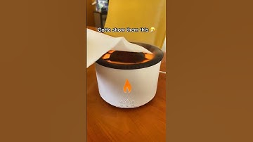 Everyone thinks it’s real fire 😅 #shorts  #humidifier  #shortvideo #diffuser