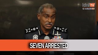 Seven arrested for sedition and insults toward govt leaders