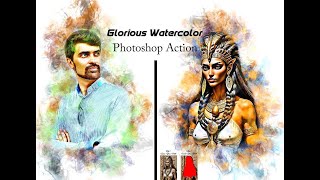 Glorious Watercolor Photoshop Action