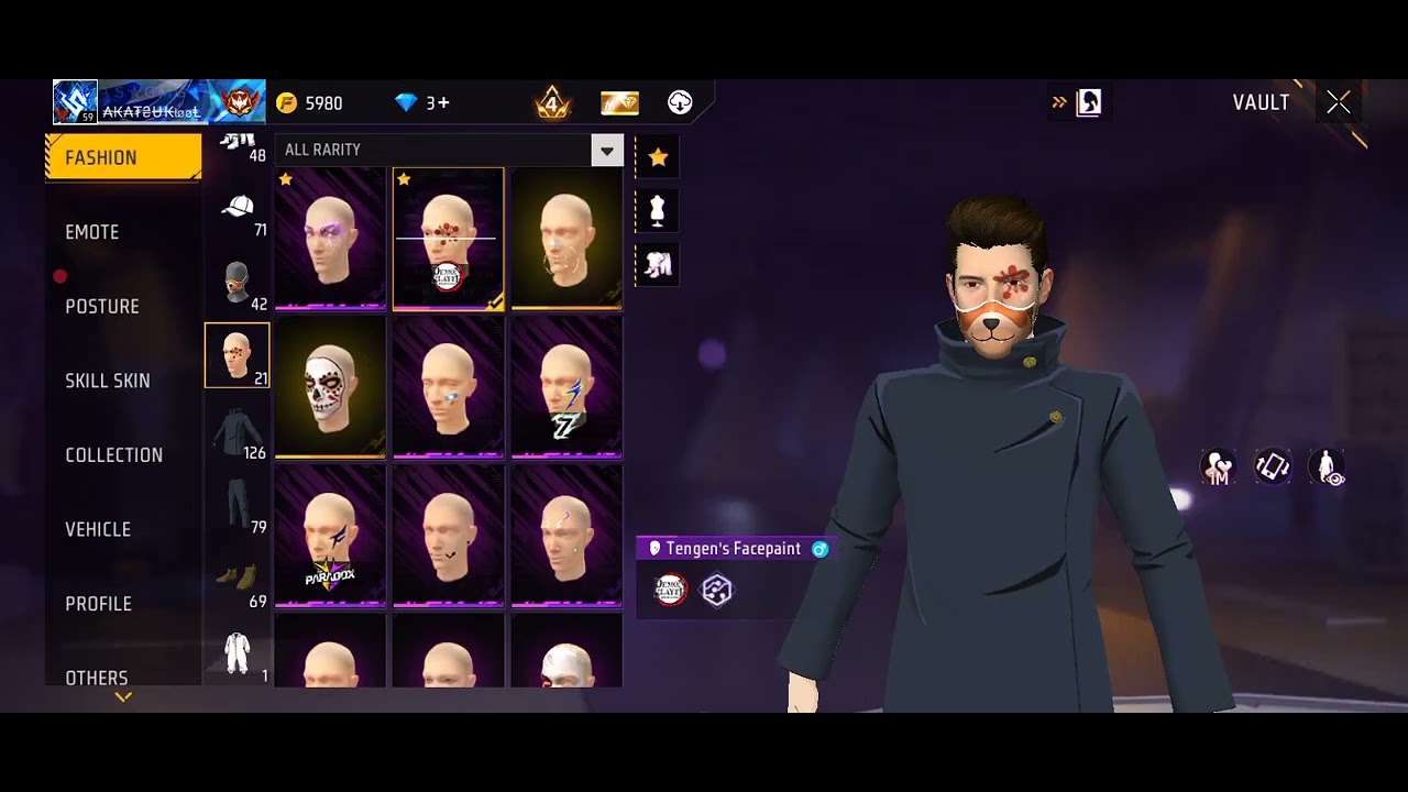 My secret id collection🤫#freefire #opcollection 