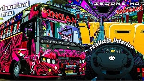 New ZEDONE BS6 49 SEATER BUS MOD For Bussid 😍New Bus Mod For Bussid |Zedone Mod #bussidmods