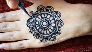 Back Hand Mehndi Design | Beautiful Mehndi Design Created by Shweta Narokar/Creative HeArt❤️