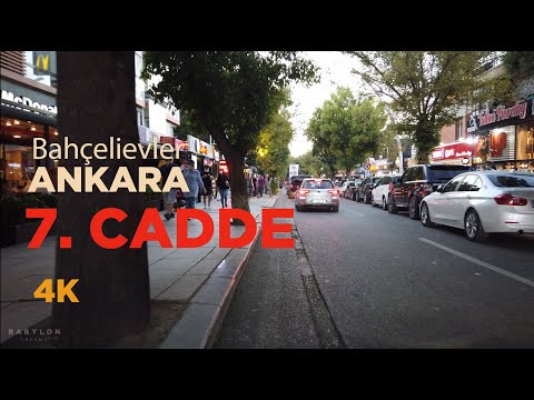 Bahçeli 7.Cadde [Street 7 Bahçelievler] ANKARA - #walkingtour #Bahçelievler #4K #Ankara #streettour