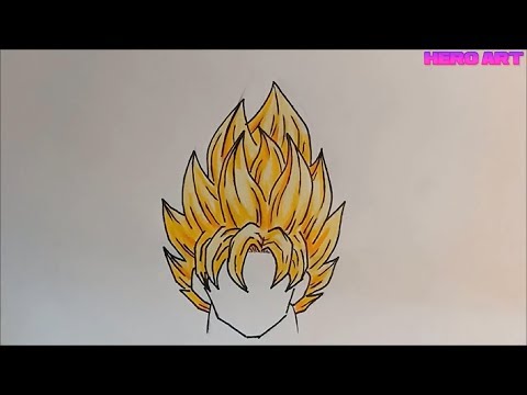 Tô Màu Goku - Hướng dẫn vẽ và tô màu tóc goku siêu xayda đơn giản
