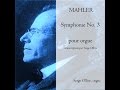 MAHLER : SYMPHONY No. 3 for organ transcribed by Serge Ollive (complete symphony with score)