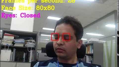 Real Time Sleepiness Detection using OpenCV