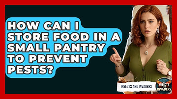 How Can I Store Food In A Small Pantry To Prevent Pests? - Insects and Invaders