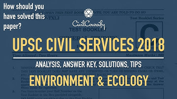 ENVIRONMENT & ECOLOGY Questions Analysis | UPSC Prelims 2018 | How to attempt Environment Questions?