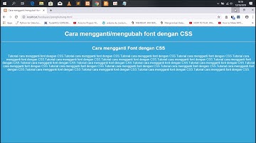 Video 27 - Mengganti Font menggunakan CSS