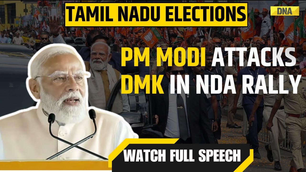 Tamil Nadu Elections 2026: PM Modi Launches Attack On DMK In NDA Rally ...
