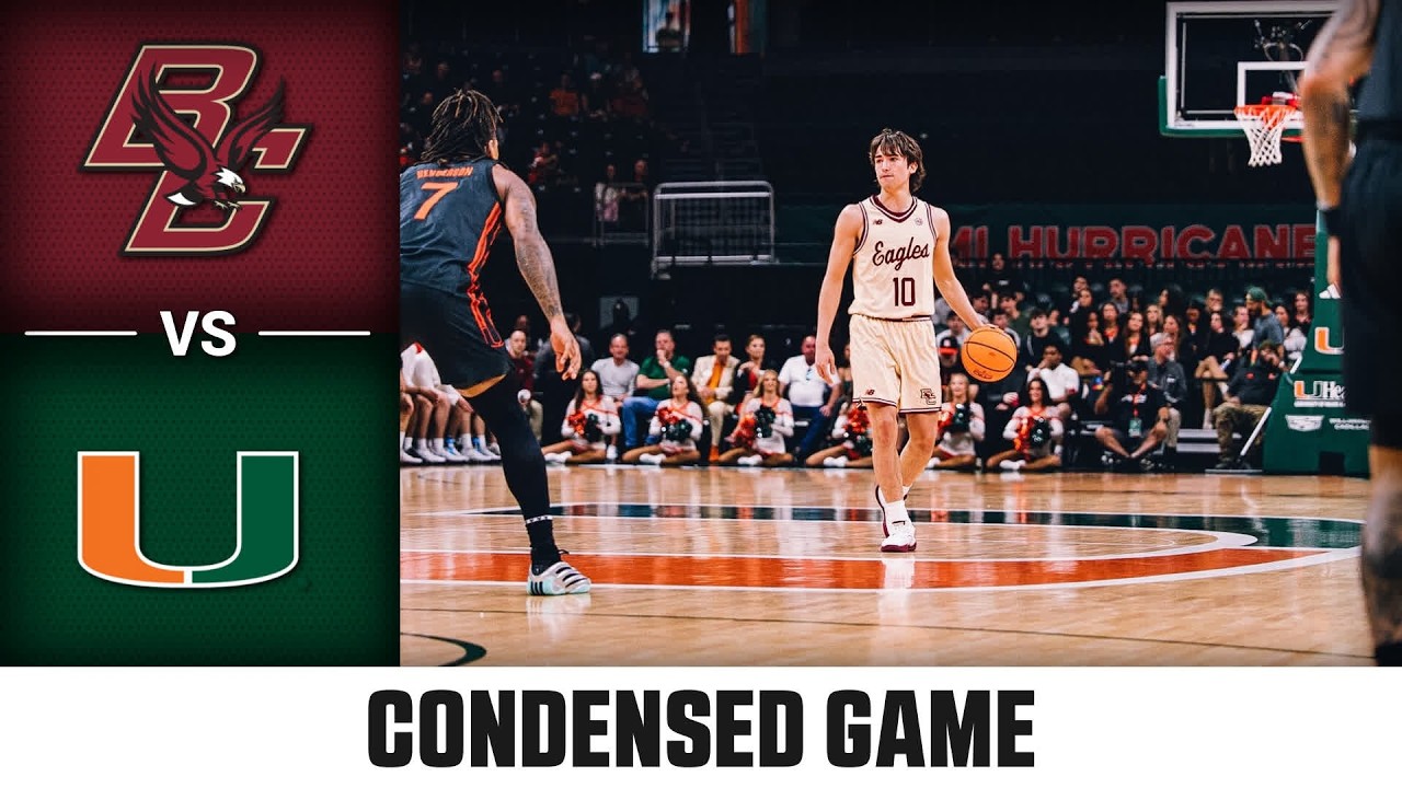 Boston College vs. Miami Condensed Game | 2025-26 ACC Men's Basketball