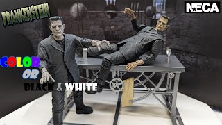 Neca Frankenstein Color or Black & White & the Accessory Kit Unboxing, Assembly & Review Universal