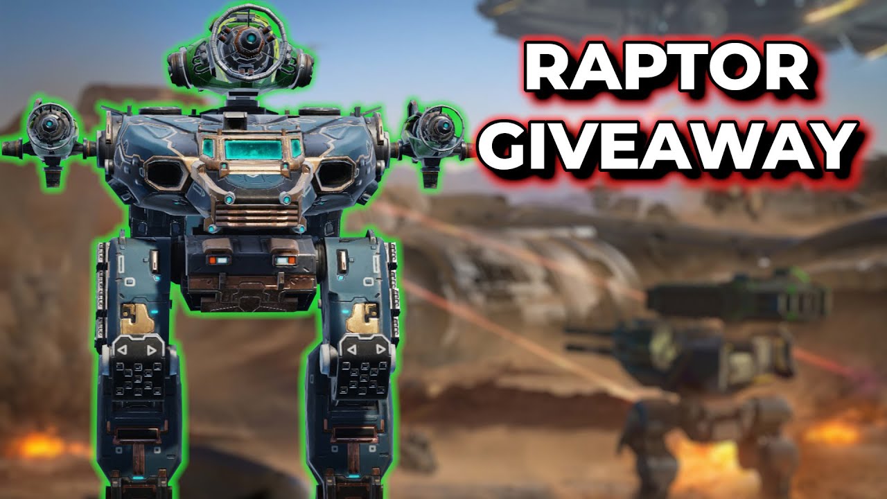 Wr Raptor WR - Raptor Giveaway + Raptor Shifang Fengbao Gameplay | War Robots ...