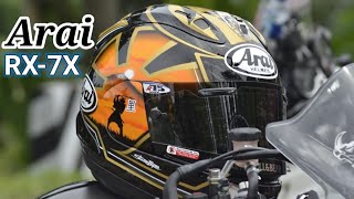 Arai Rx7x Samurai Spirit Gold Dani Pedrosa Youtube