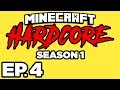 Minecraft: HARDCORE s1 Ep.4 - 💎 SEARCHING FOR DIAMONDS! 💎 (Gameplay / Let&#39;s Play)