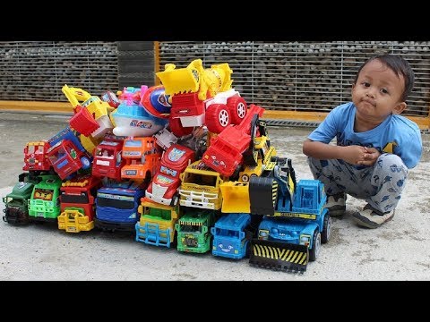 Mainan Mobil - Belajar Warna & Nama Kendaraan - Unboxing Mainan Anak Laki-laki