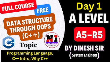 A Level A5-R5 Full Course Free | DATA STRCUTURE USING OOPS |C++ Full Course in hindi | By Dinesh Sir