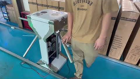 Dual Core Tripod Turnstile Gate With Finger Printing Access Control System  JS-SGZ003B