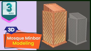 How to Model Mosque Minber   I  3ds Max Furniture Modeling for Beginner