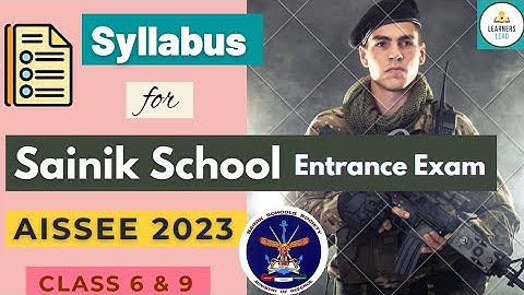 Sainik School syllabus for class 6 and 9 / किस syllabus से पढ़ाई करें? 📑