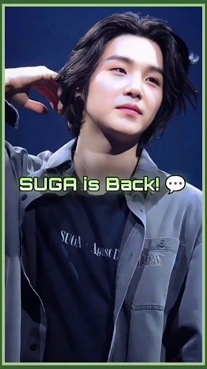 SUGA Talks to ARMY After Military Service💜 #bts #suga