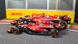 Formula 1 Ferrari Charles Leclerc SF24 Burago 1.43 and 1.64 Model #Unboxing #ferrari #16 #f1