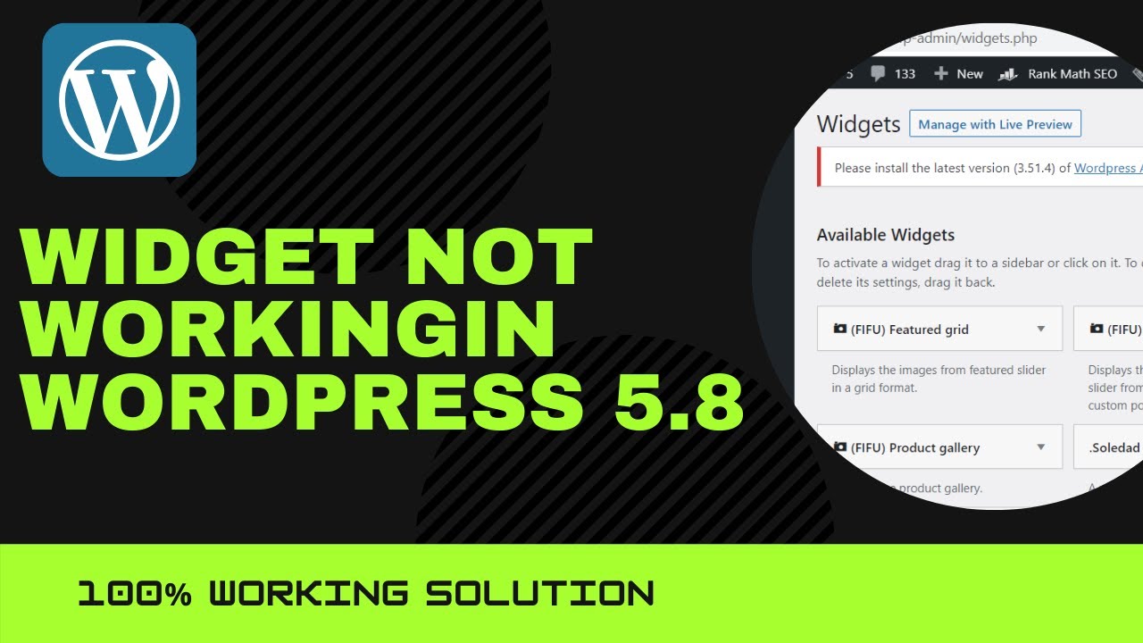 How To Fix Widgets Error In Wordpress 5 8 5 9 Update how-to-fix-widgets-error-in-wordpress-5-8-5-9-update
