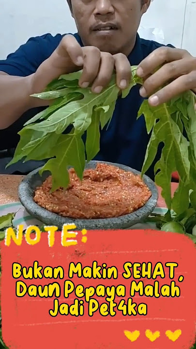 Bukan makin sehat, makan daun pepaya malah jadi begini #health #faktaunik #info #viral #daunpepaya