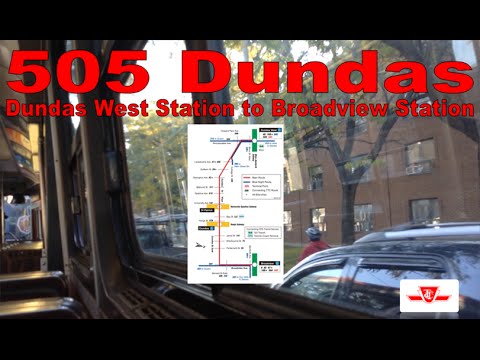 505 Dundas - TTC 1977-1980 UTDC CLRV 4151 (Dundas West Station to Broadview Station)