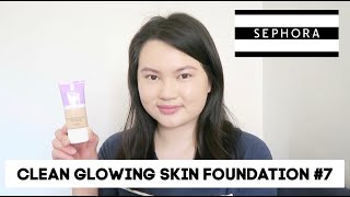 Sephora Collection  Clean Glowing Skin Foundation #7 Review | Tracey Violet @Sephora