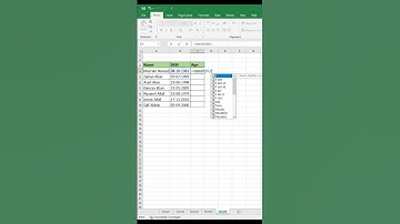Calculate Age Formula in Excel