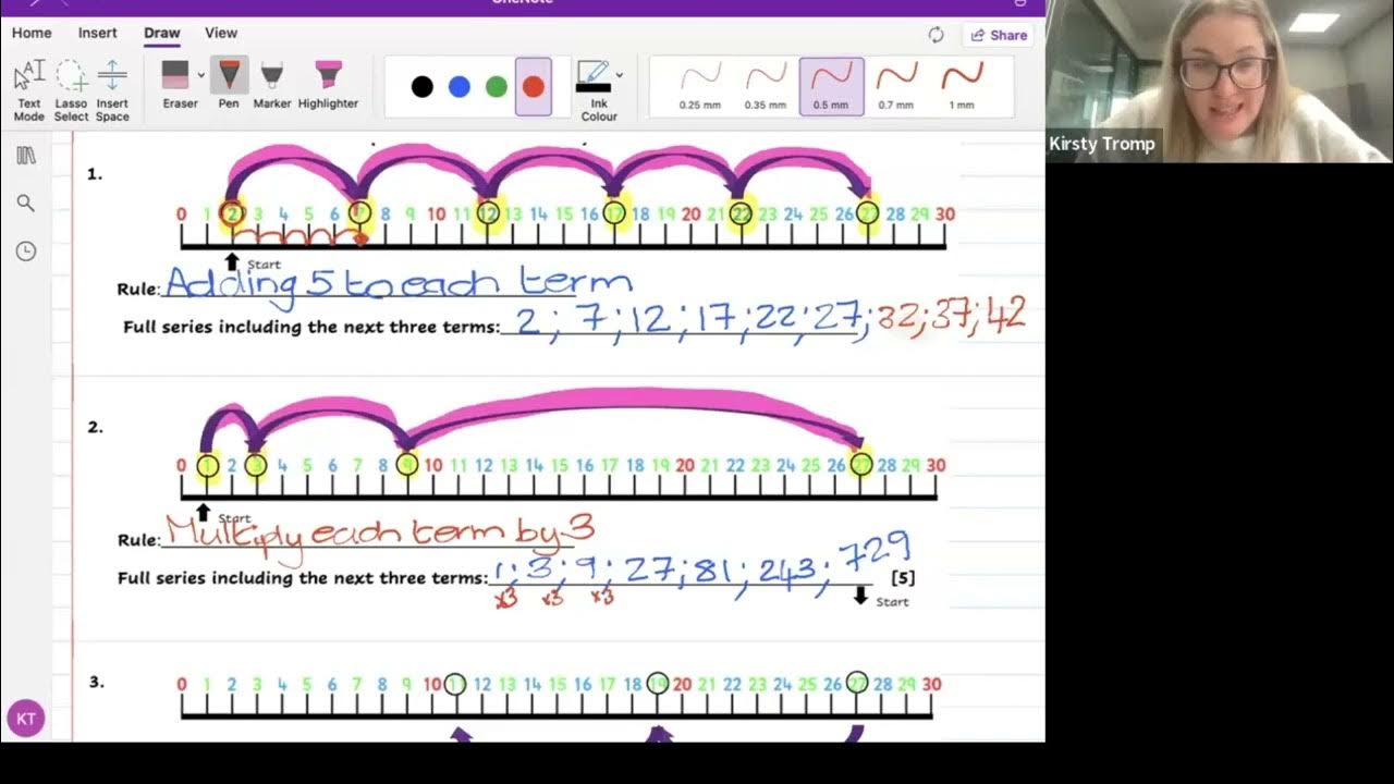 Grade 7 Maths Term 3 Numeric and geometric patterns - YouTube