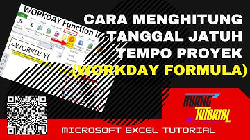 Cara menghitung Tanggal Jatuh Tempo Proyek menggunakan Formula Workday di Microsoft Excel