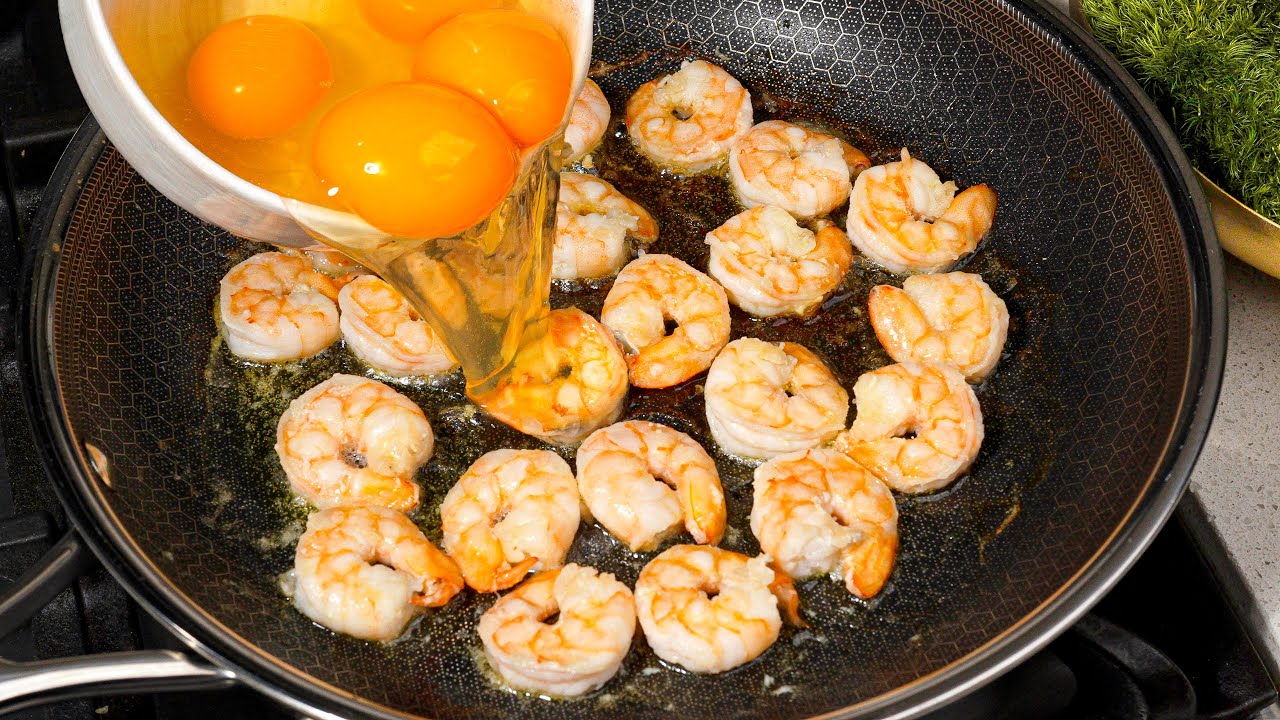 ⁣The most impressive Dish 🔥 with Eggs and Shrimps