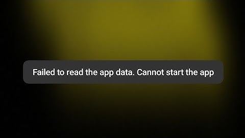 How To Fix failed to read the app data cannot start the app problem realme | oppo 2022