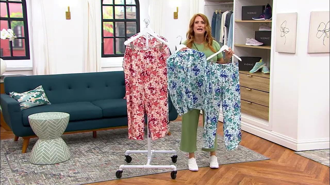Breezies Lounge All Over Floral Cropped Pant on QVC 