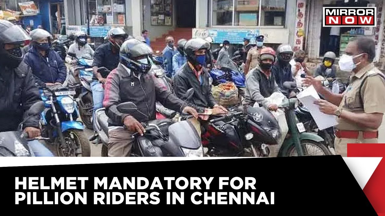 chennai-police-enforces-helmet-rule-for-pillion-riders-from-today