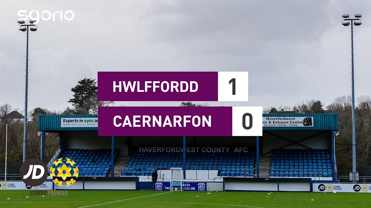 Hwlffordd 1-0 Caernarfon | Uchafbwyntiau JD Cymru Premier Highlights