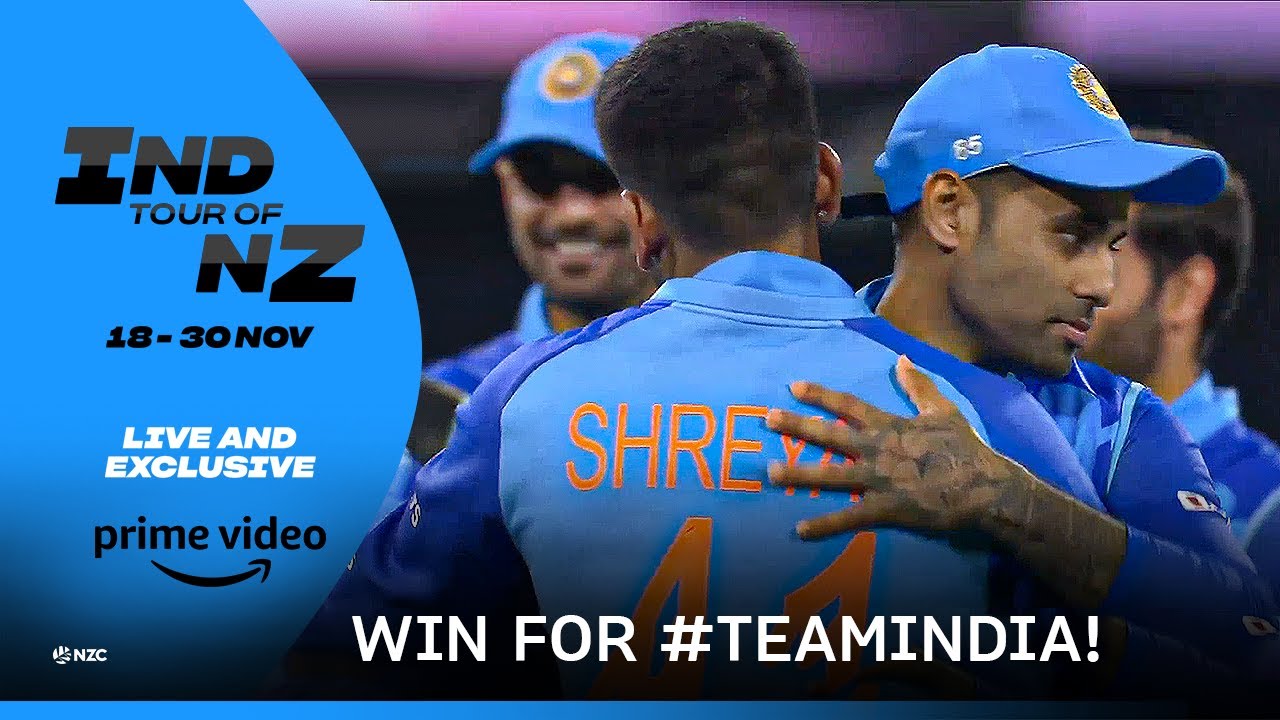 NZ v IND 2nd T20I on Prime Video India: India take the win! - YouTube