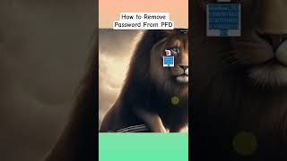 How to unlock PDF password without software | remove password from pdf