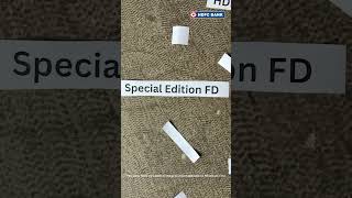 Hdfc Bank  Special Edition Fd