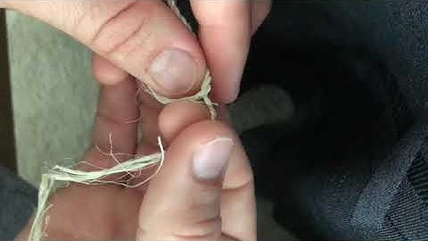 How to reverse wrap yucca cordage