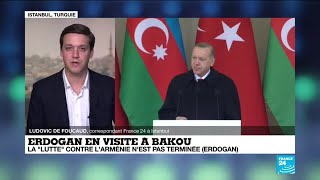 Recep Tayyip Erdogan en visite à Bakou : Le président turc fête la victoire dans le Haut-Karabakh