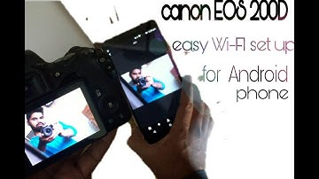Canon EOS 200D easy wi-fi set up for android mobile