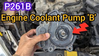 P261B Engine Coolant Pump B Control Malfunction #p261b #toyota #hybrid 